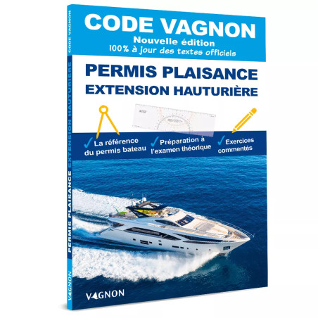 Code Vagnon permis plaisance extension hauturière