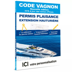 Code Vagnon permis plaisance extension hauturière personnalisable