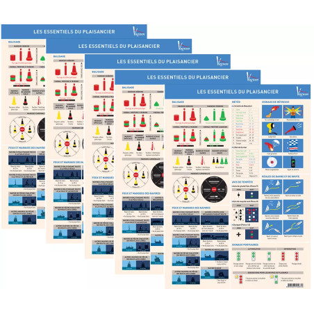 Planche adhésive - Les Essentiels du Plaisancier - Lot de 5