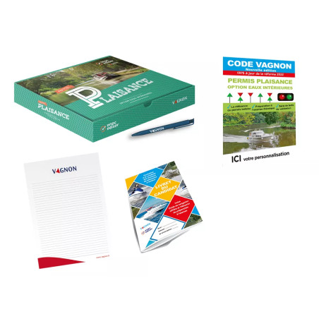 Kit cours premium permis option eaux intérieures personnalisable