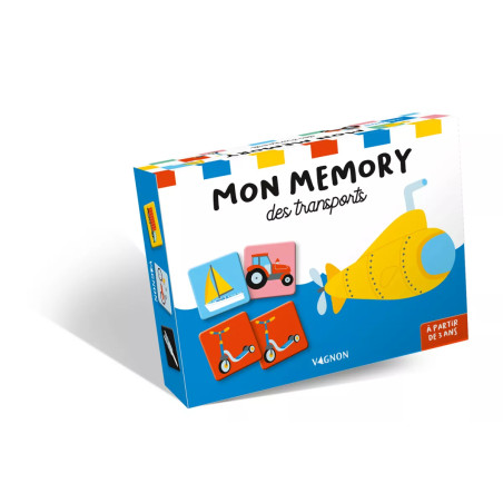 Coffret jeu Mon mémory des transports