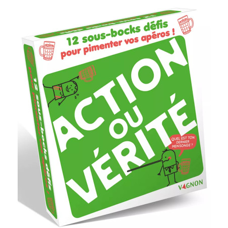 Coffret sous-bocks Action ou vérité ?