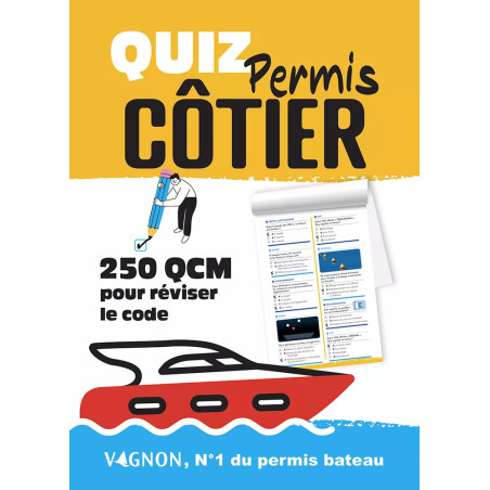 Couverture ouvrage Quiz permis côtier
