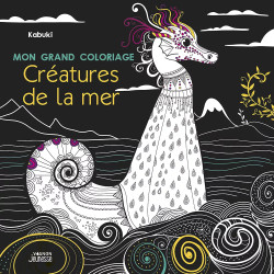 Couverture ouvrage Mon grand coloriage : créatures de la mer