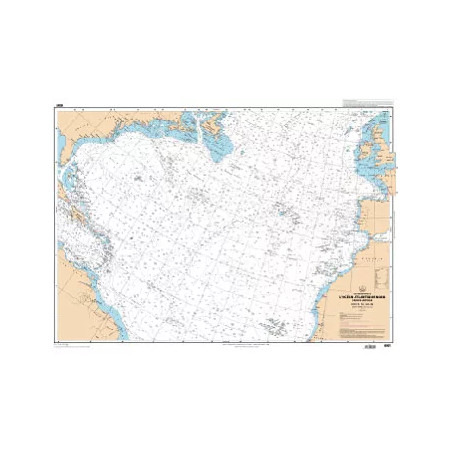 Carte marine SHOM de l'océan Atlantique Nord France-Antilles route du Rhum