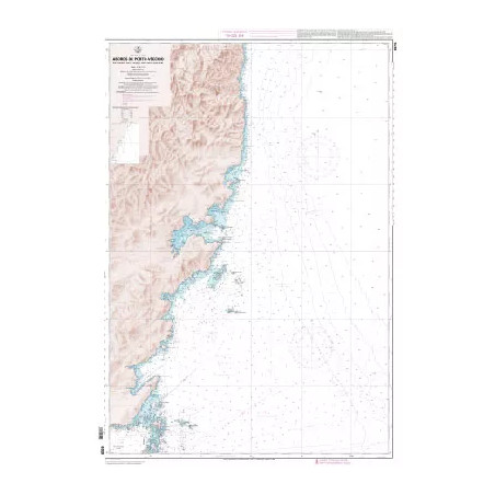 Carte marine des abords de Porto-Vecchio, de l'anse de Favone aux îles Lavezzi