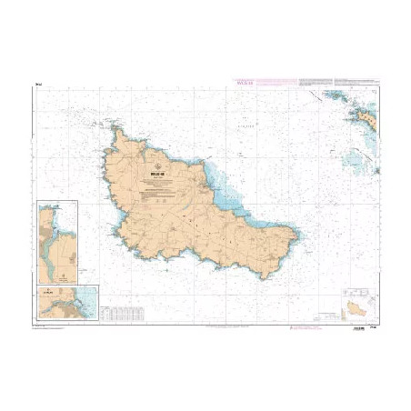 Carte marine du SHOM : Belle-Ile