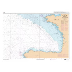 Carte marine du SHOM : Golfe de Gascogne - De Brest à Cabo Finisterre