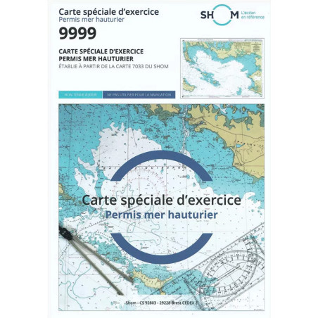 Carte marine d'examen 9999 NSG SHOM