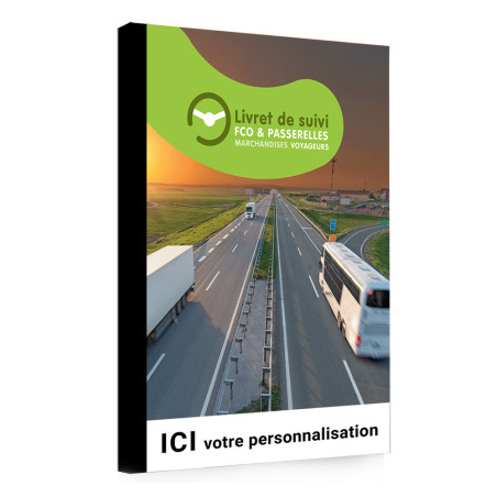 Livret de suivi de formation FCO marchandises et voyageurs personnalisable