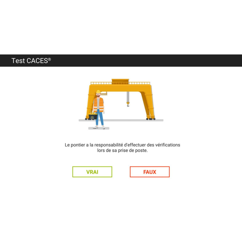 Virtuel'Certif ponts roulants CACES® R.484A | Enpc-Ediser