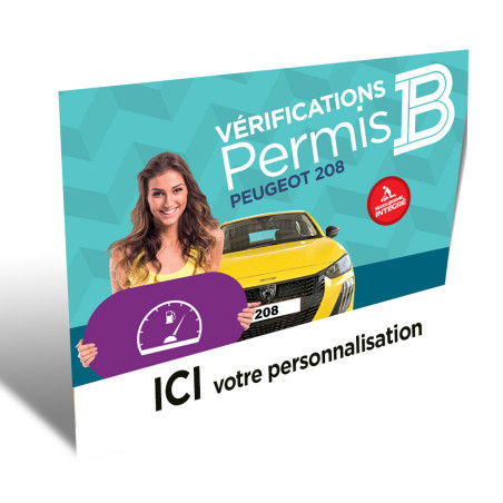 Vérifications permis B Peugeot 208 personnalisable