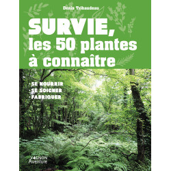 Couverture Survie, les 50 plantes à connaître