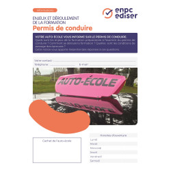 Notice d'information enjeux et déroulement de la formation du permis de conduire B