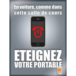 Pancarte vitrine téléphone