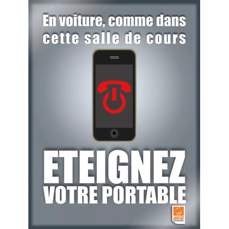 Pancarte vitrine téléphone