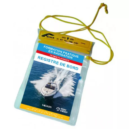 Registre de bord dans pochette de protection