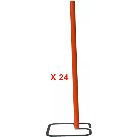 Ensemble de 24 socles et 254 piquets d'apprentissage du permis poids lourd