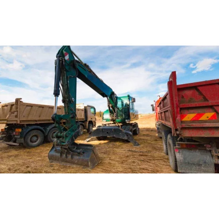 Visuel écoconduite et l’utilisation d’un engin de chantier