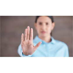 Visuel sensibilisation au harcelement sexuel et moral