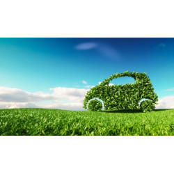 Visuel l'écoconduite au volant d'un véhicule léger