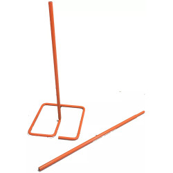 Piquet moto en deux parties assemblables