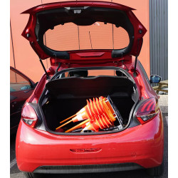 Installation dans le coffre d'une voiture