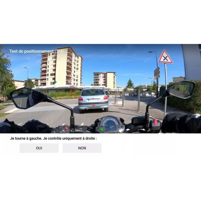 Test de positionnement contrôle rétroviseurs