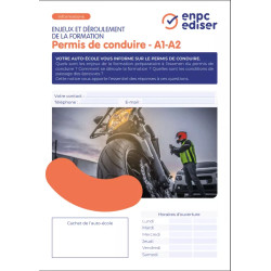 Notice d'explications enjeux et déroulement permis A1/A2