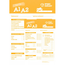 Lot de deux cartes murale pour tarif permis moto