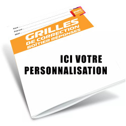 Couverture carnet de réponses Euclide personnalisable