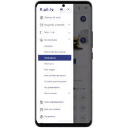 Visuel téléphone interface vérification