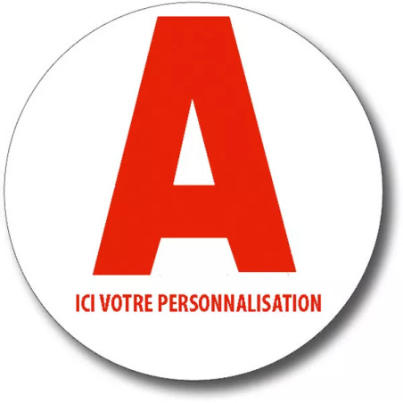 Disque A jeune conducteur personnalisable
