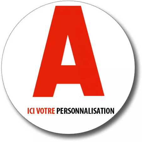 Disque A jeune conducteur personnalisable