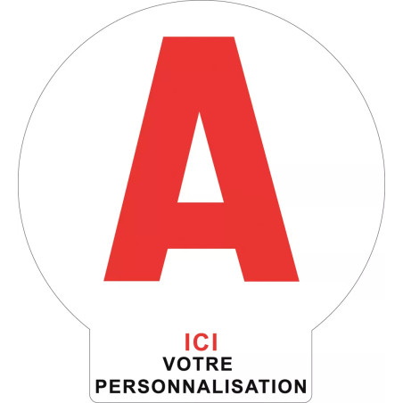 Disque A jeune conducteur personnalisable avec languette