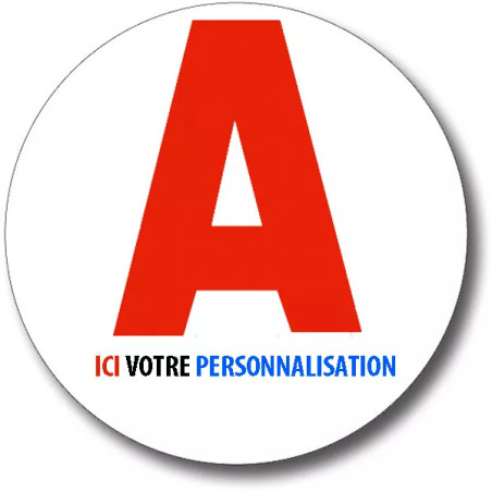Disque A jeune conducteur personnalisable