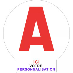 Disque A jeune conducteur personnalisable avec languette