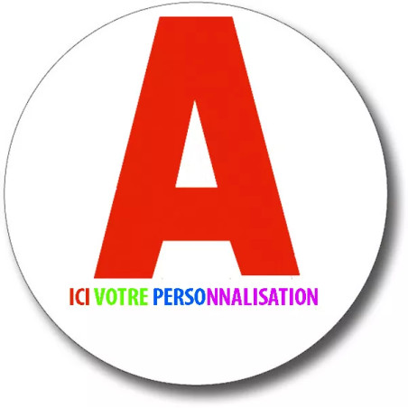 Disque A jeune conducteur personnalisable
