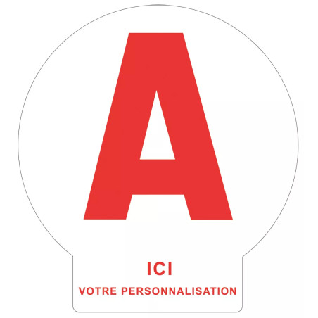 Disque A jeune conducteur personnalisable avec languette