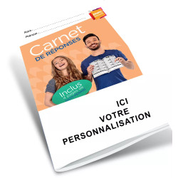 Couverture carnet de réponse personnalisable