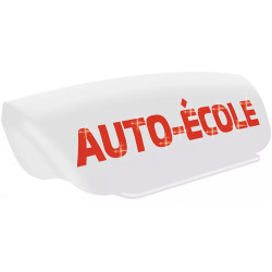 Panneau de toit blanc lettres rouges rétro-réflechissant