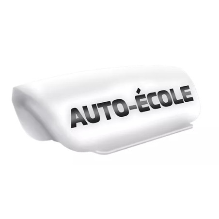 Panneau de toit blanc lettres noires rétro-réflechissant