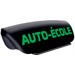 Panneau de toit noir lettres vertes