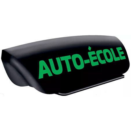 Panneau de toit noir lettres vertes