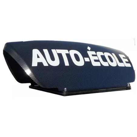 Panneau de toit carbone lettres blanches