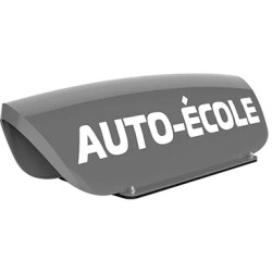 Panneau de toit gris lettres blanches