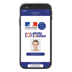 Visuel téléphone Photo Solution interface prise de photo