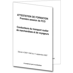 Attestation 1ère session FCO