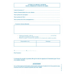 Lettre d'accord assurance Conduite Encadrée