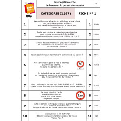 Fiches interrogation écrite